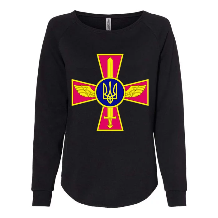 Ukrainian A.I.R Force Emblem Ukraine Armed Forces Uaf Womens California Wash Sweatshirt