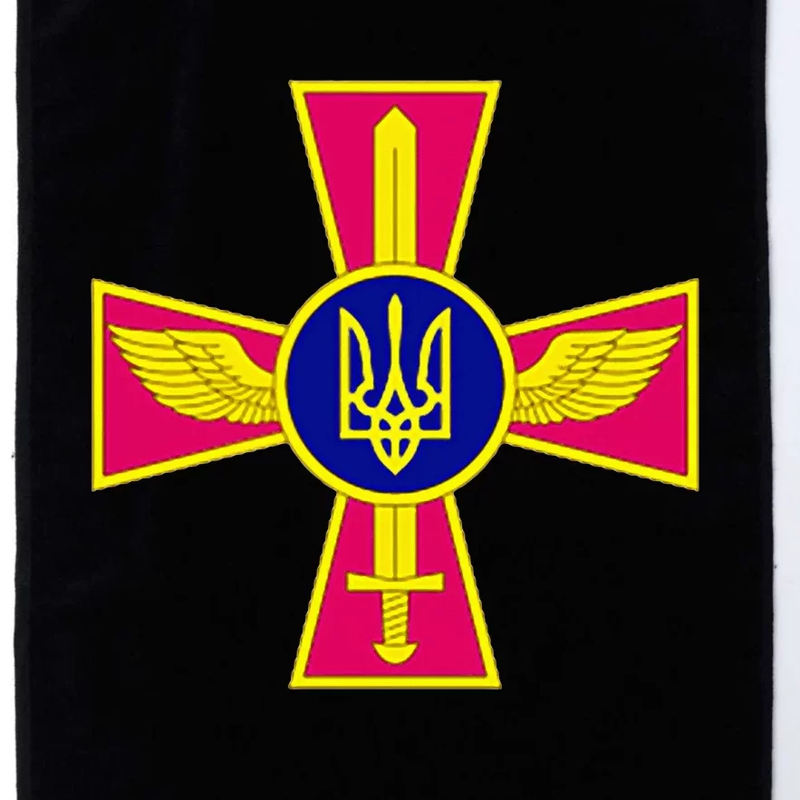 Ukrainian A.I.R Force Emblem Ukraine Armed Forces Uaf Platinum Collection Golf Towel