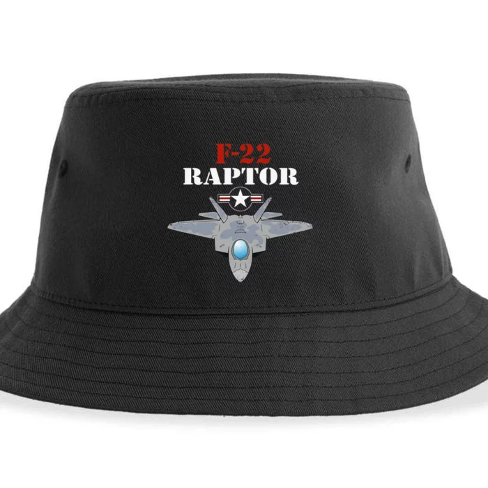 US Air Force Military Aviation F22 Raptor Proud Air Force Sustainable Bucket Hat