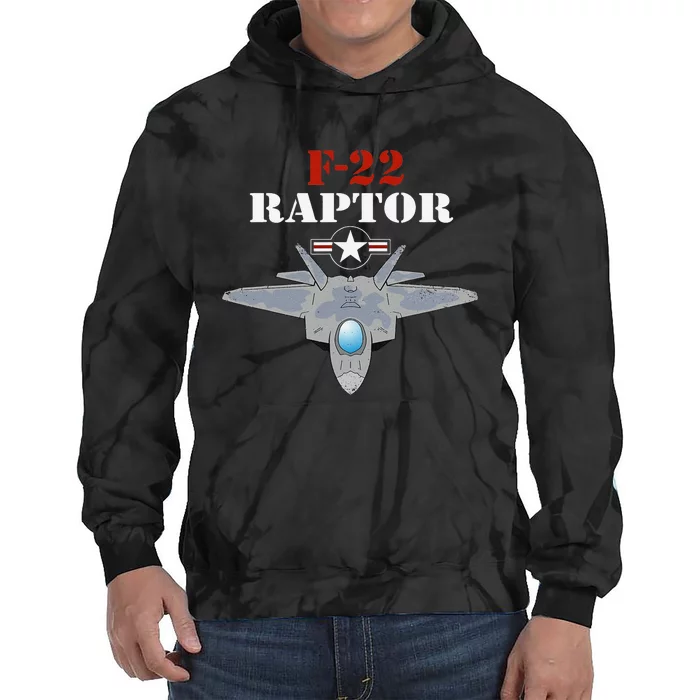 US Air Force Military Aviation F22 Raptor Proud Air Force Tie Dye Hoodie