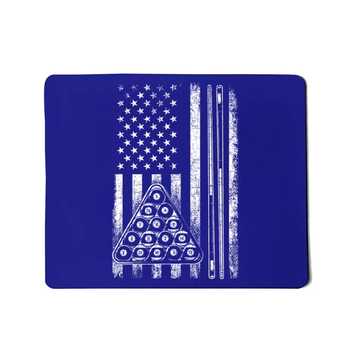 Usa American Flag Pool Player Sports Lover Billiard Game Gift Ideas For Fan Mousepad