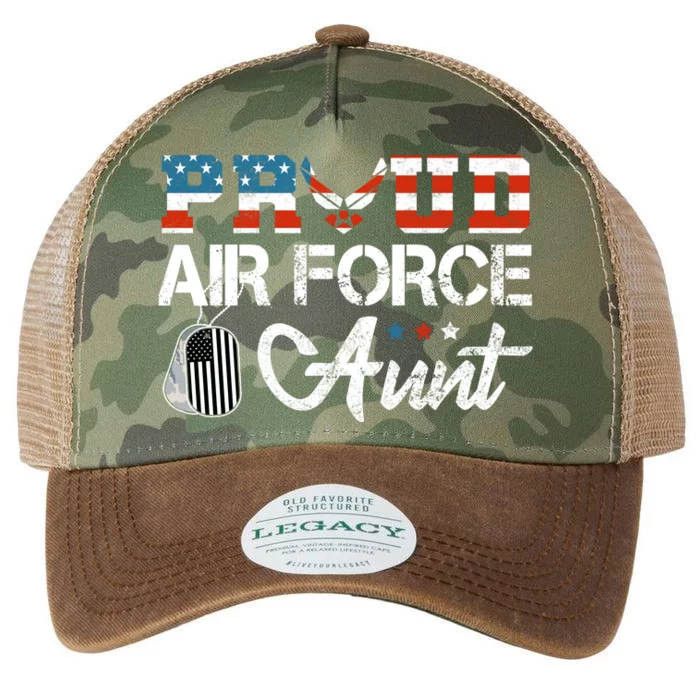 US Air Force Proud Aunt Proud Air Force Aunt Mothers Day Legacy Tie Dye Trucker Hat