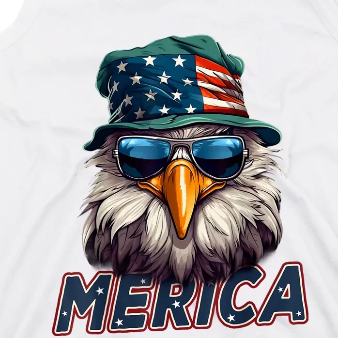 Usa American Flag Patriotic Eagle 4th Of July Tank Top