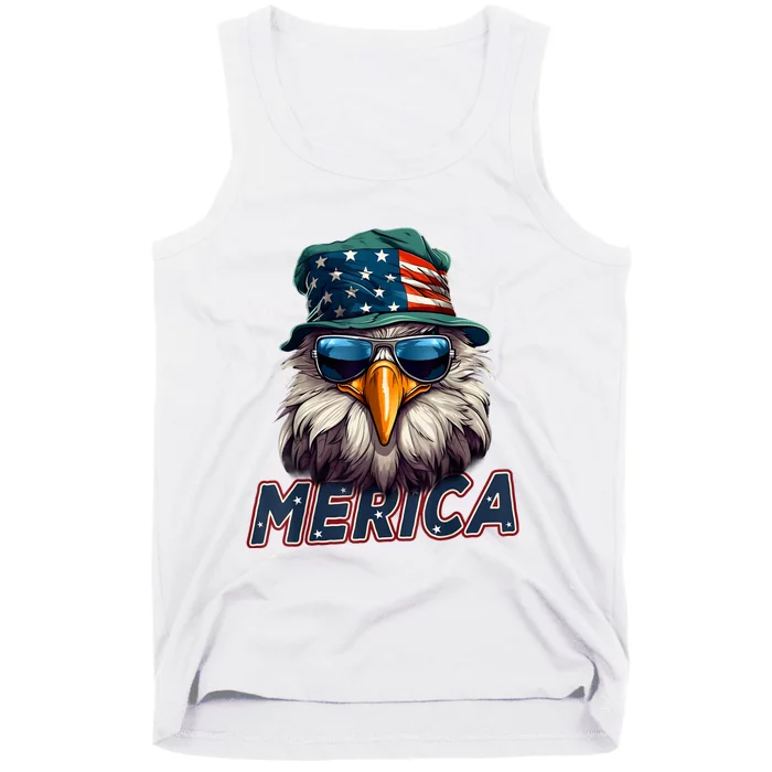 Usa American Flag Patriotic Eagle 4th Of July Tank Top