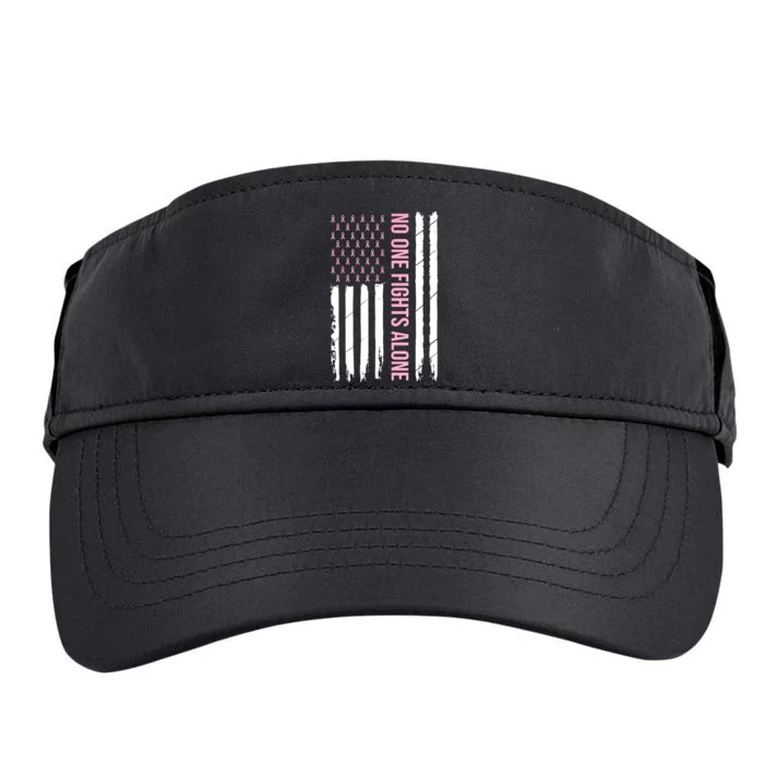 Usa American Flag Breast Cancer Awareness Ribbon Gift Adult Drive Performance Visor