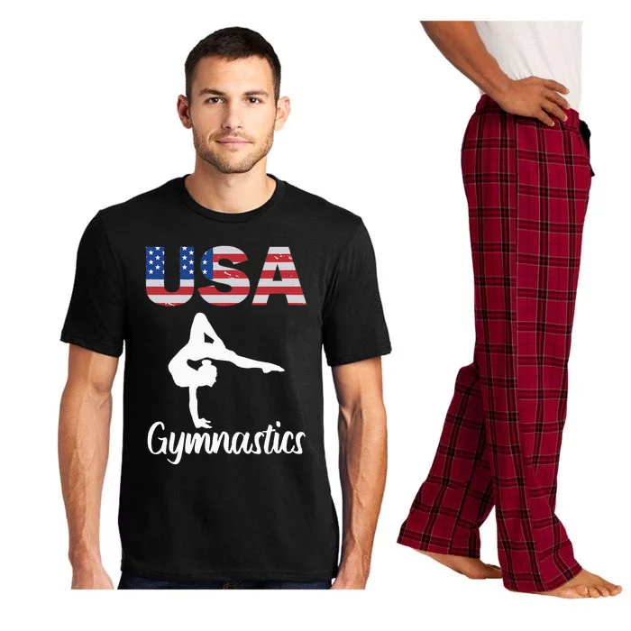 Usa American Flag Gymnastics Gymnast Pajama Set