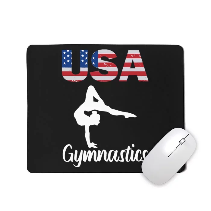 Usa American Flag Gymnastics Gymnast Mousepad