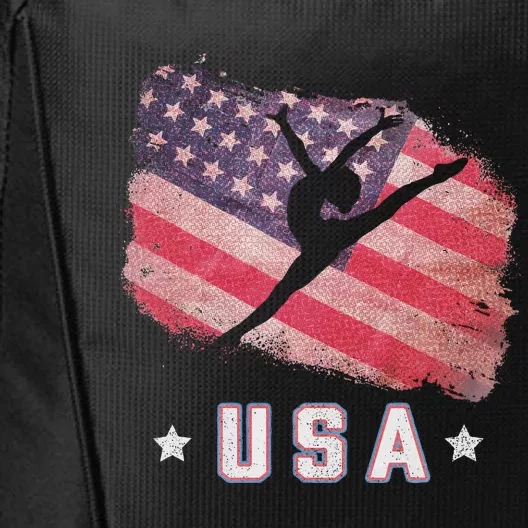 Usa American Flag Gymnastics Team Gymnast Usa City Backpack