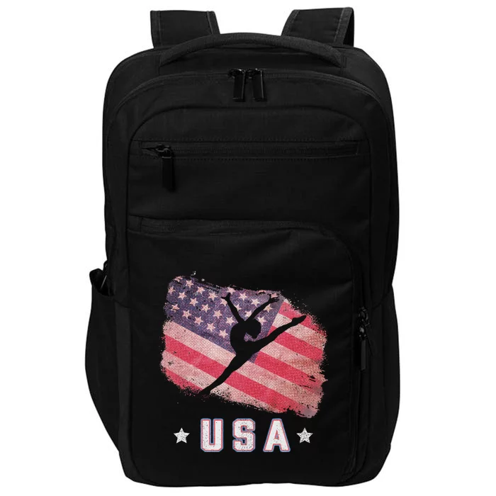 Usa American Flag Gymnastics Team Gymnast Usa Impact Tech Backpack