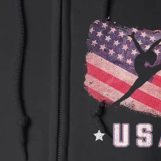 Usa American Flag Gymnastics Team Gymnast Usa Full Zip Hoodie