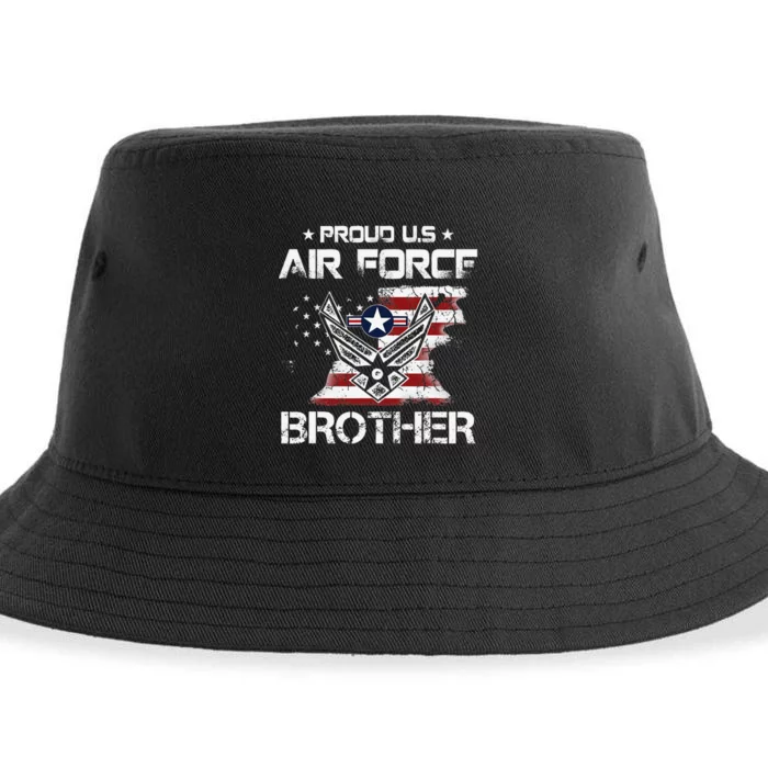 US Air Force Proud Brother Proud Air Force Brother Father Sustainable Bucket Hat