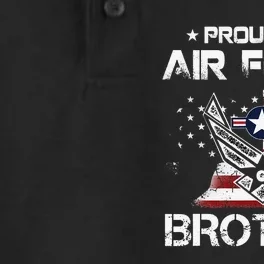 US Air Force Proud Brother Proud Air Force Brother Father Dry Zone Grid Performance Polo