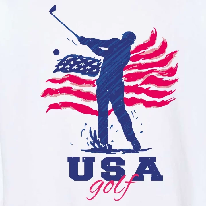 USA American Golf Player Garment-Dyed Sweatshirt