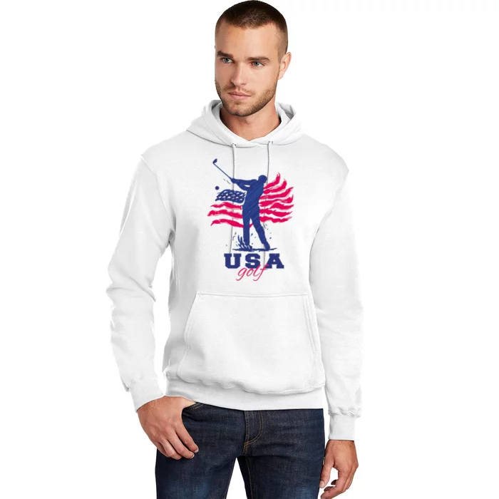 USA American Golf Player Hoodie