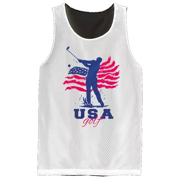 USA American Golf Player Mesh Reversible Basketball Jersey Tank