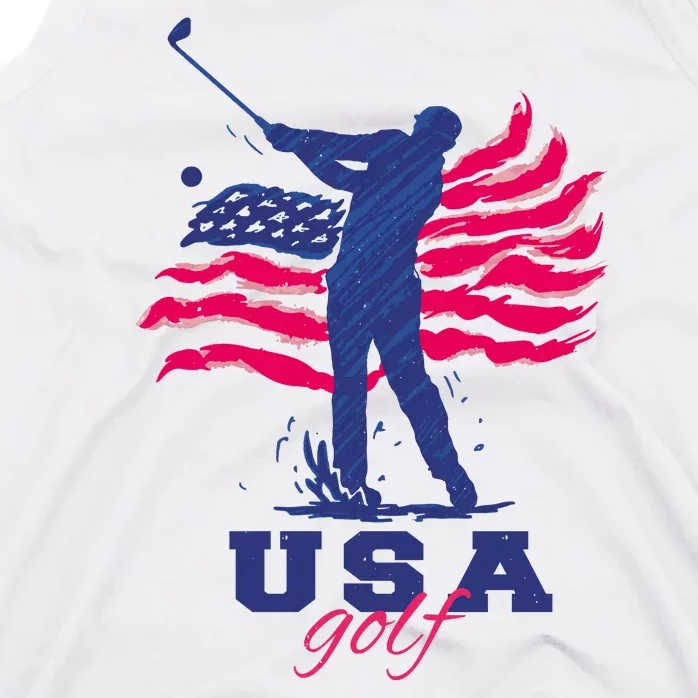 USA American Golf Player Tank Top