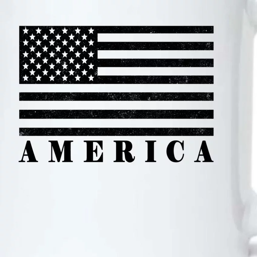 Usa America Gift Black Color Changing Mug