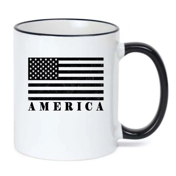 Usa America Gift Black Color Changing Mug