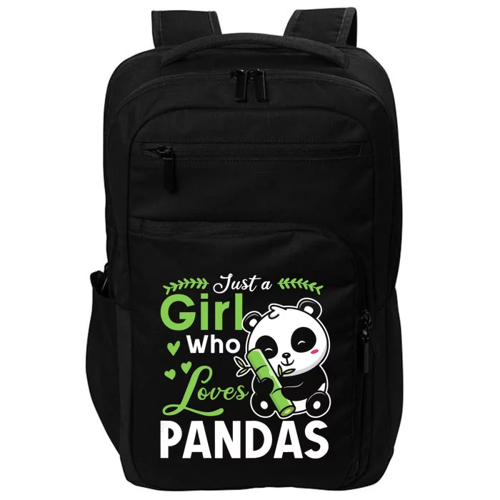 Ust A Girl Who Loves Pandas Cute Panda Impact Tech Backpack