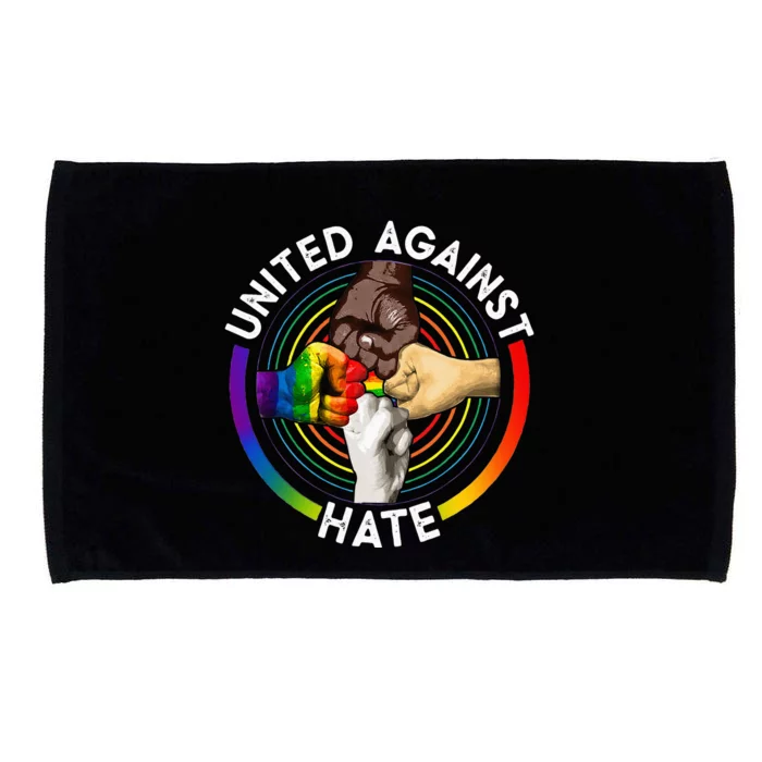 United Against Hate LGBT Pride Microfiber Hand Towel