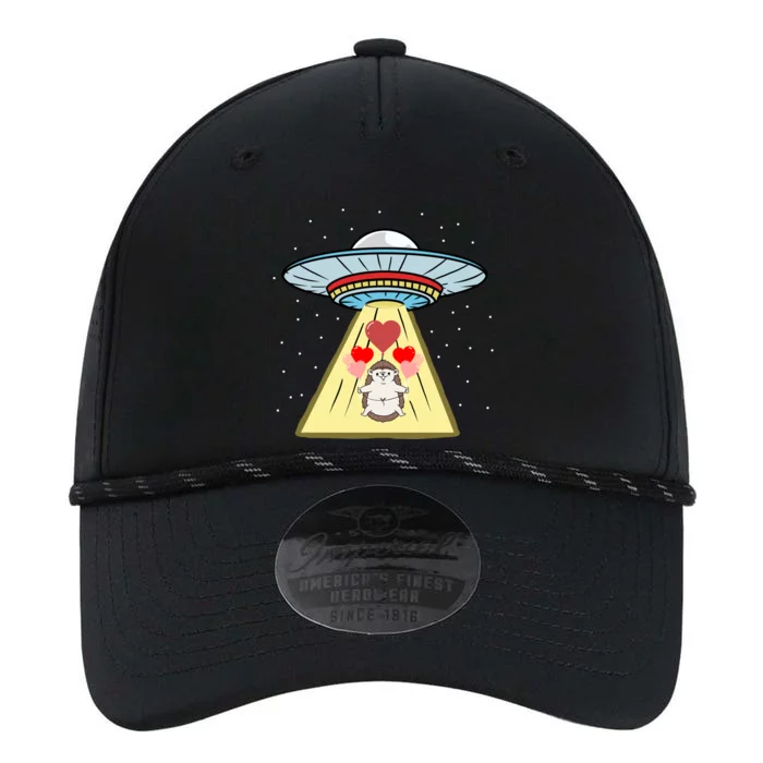 Ufo Abduction Hedgehog Valentines Day Great Gift Performance The Dyno Cap