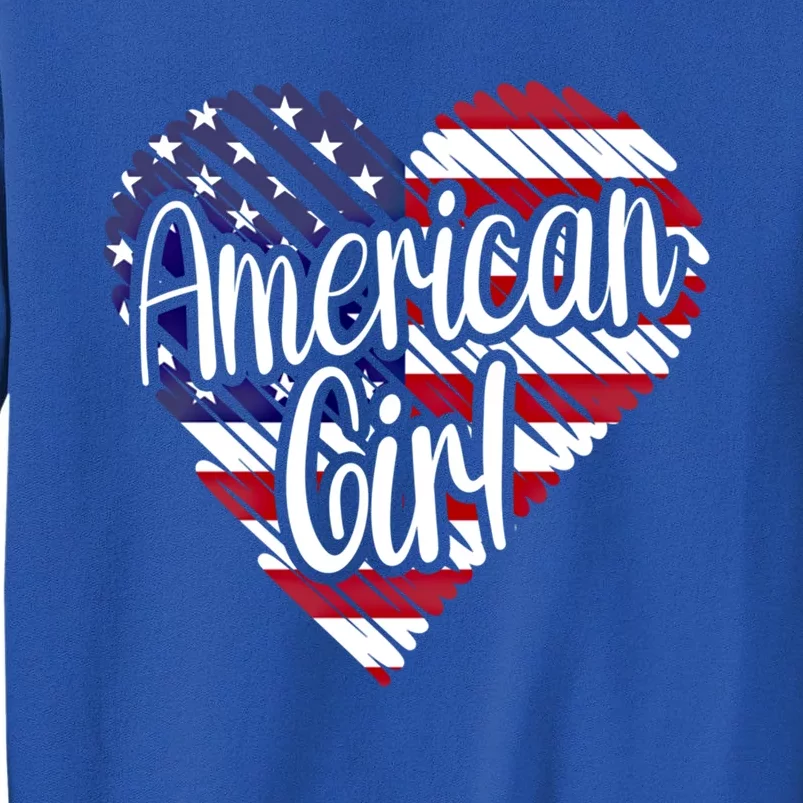 Usa American Heart Flag United States Gift Sweatshirt