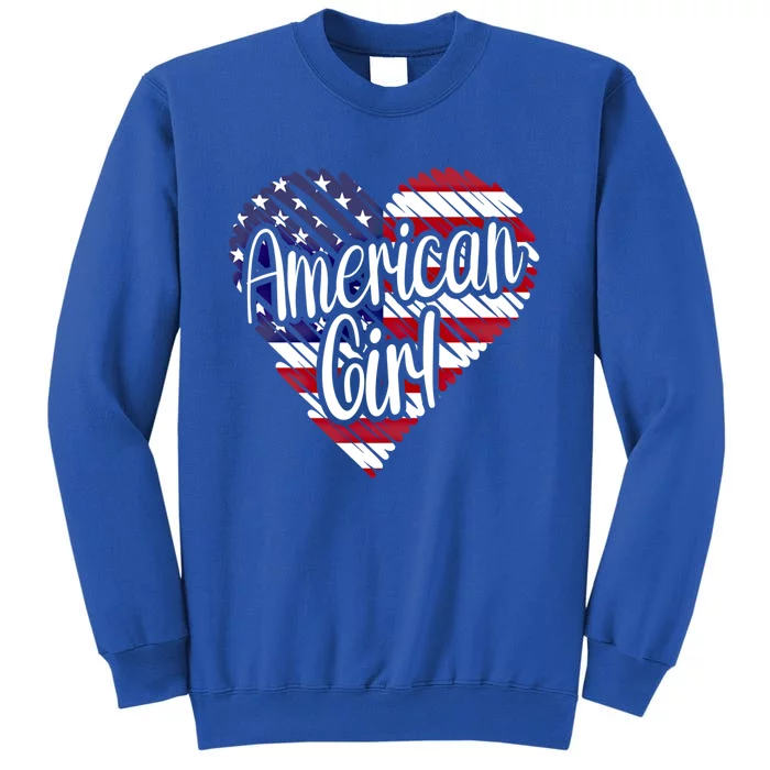 Usa American Heart Flag United States Gift Sweatshirt