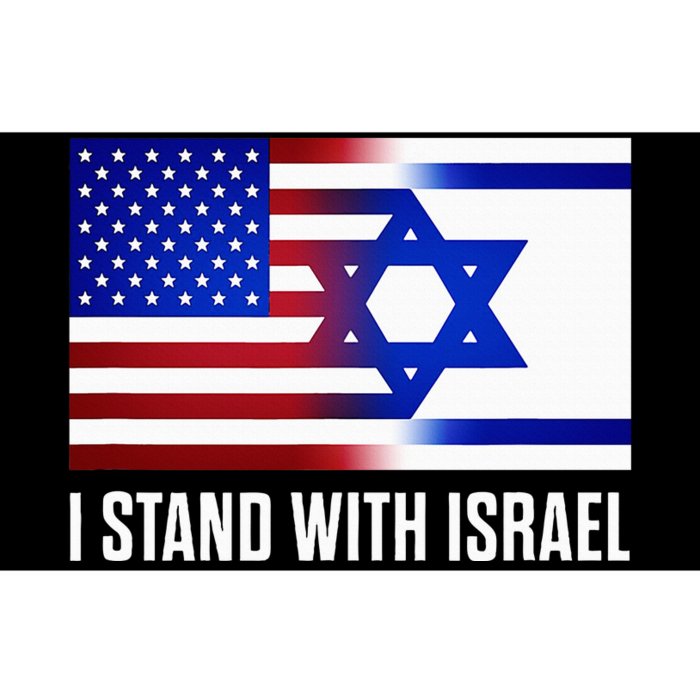 USA and Israel Flag Show Your Support Bumper Sticker