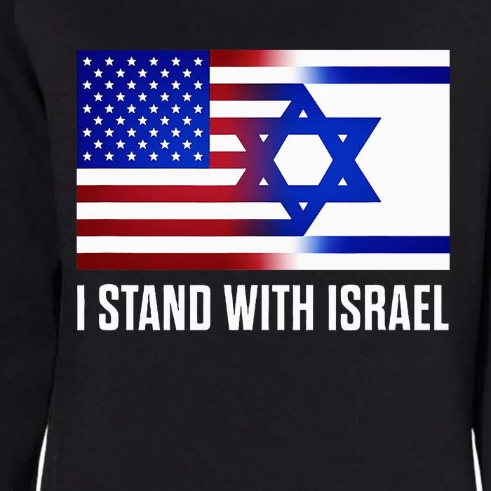 USA and Israel Flag Show Your Support Womens California Wash Sweatshirt