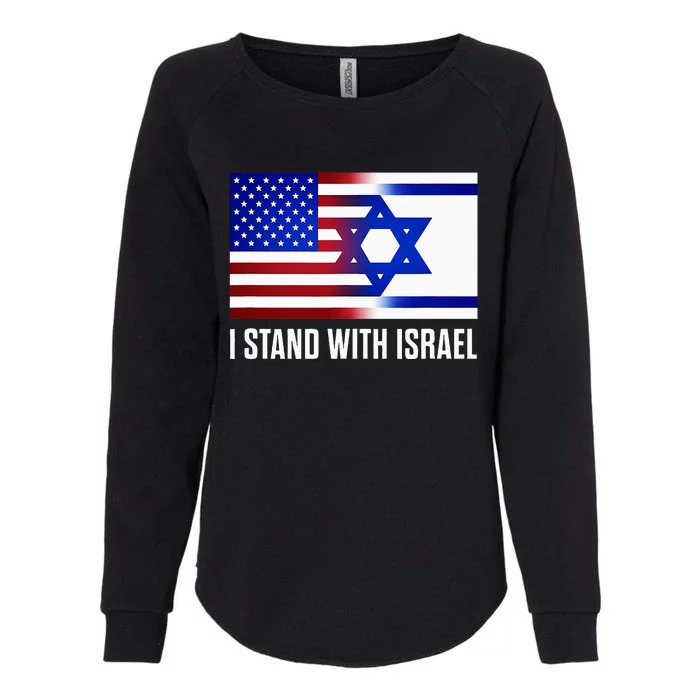 USA and Israel Flag Show Your Support Womens California Wash Sweatshirt