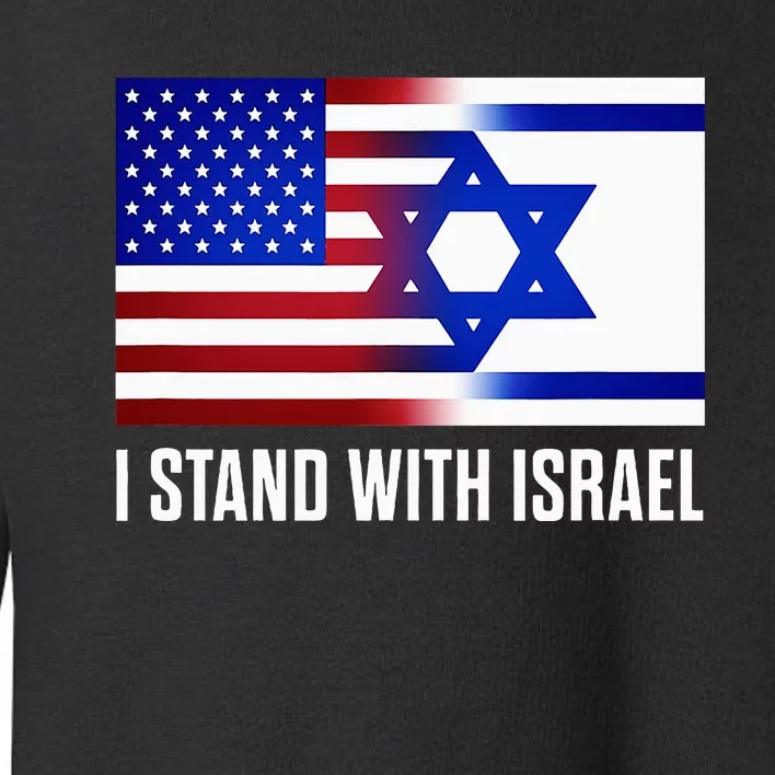 USA and Israel Flag Show Your Support Toddler Sweatshirt