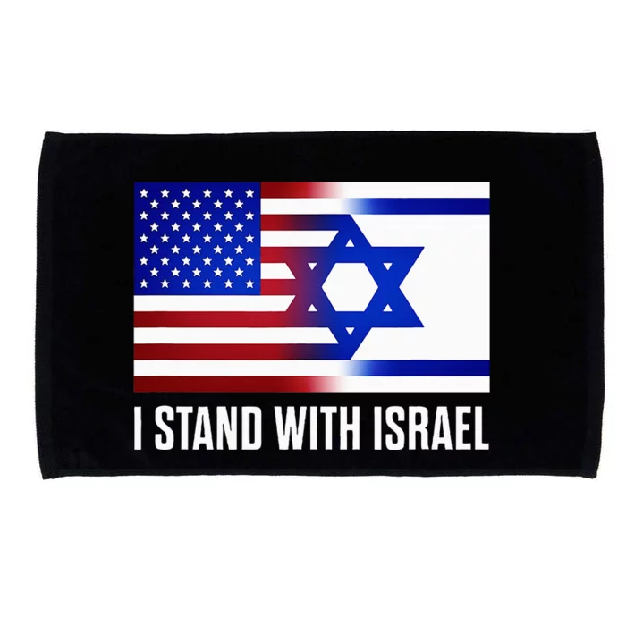 USA and Israel Flag Show Your Support Microfiber Hand Towel