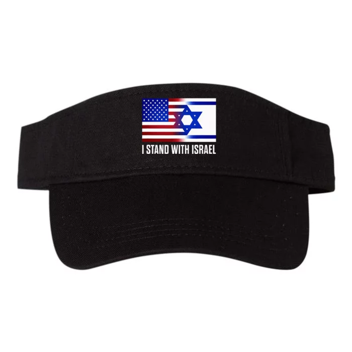 USA and Israel Flag Show Your Support Valucap Bio-Washed Visor