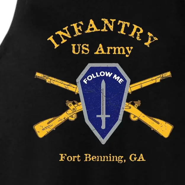 U.S A.R.M.Y Infantry Fort Benning Ga Ladies Tri-Blend Wicking Tank