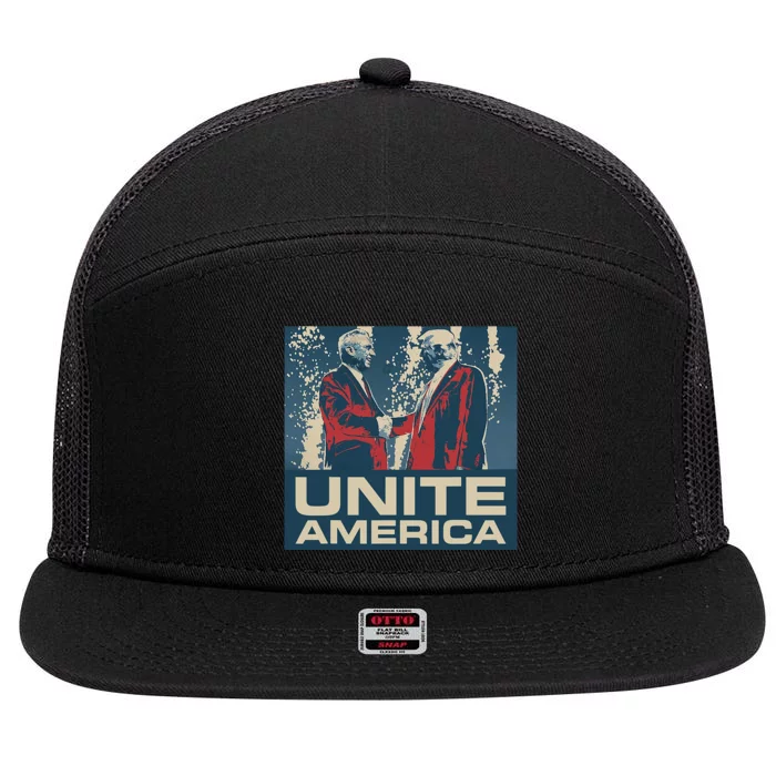 Unite America Iconic Trump 7 Panel Mesh Trucker Snapback Hat