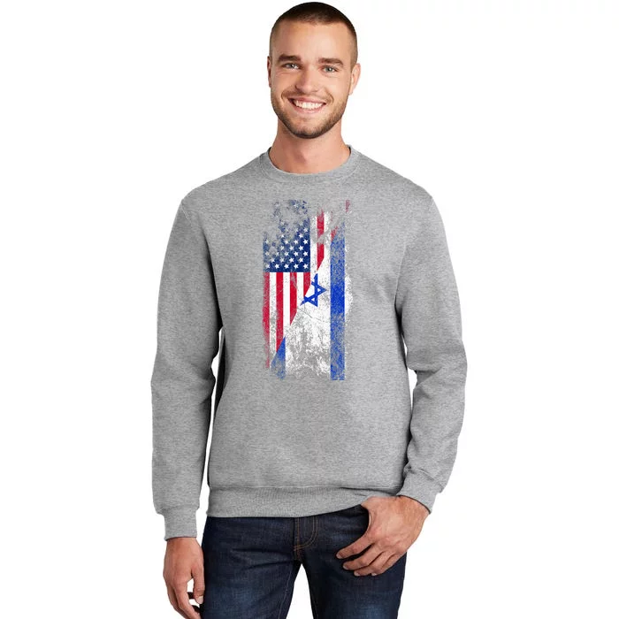 USA and Israel Flags Show Your Patriotism and Support Sweatshirt