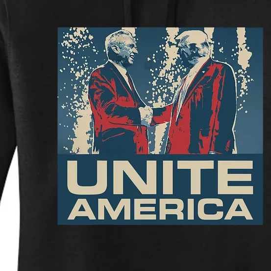 Unite America Iconic Trump Funny Unite America Iconic Women's Pullover Hoodie