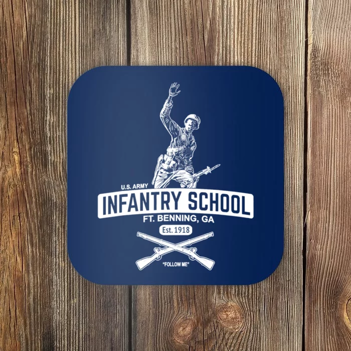 U.S Army Infantry School Fort Benning Ga Est 1918 Coaster