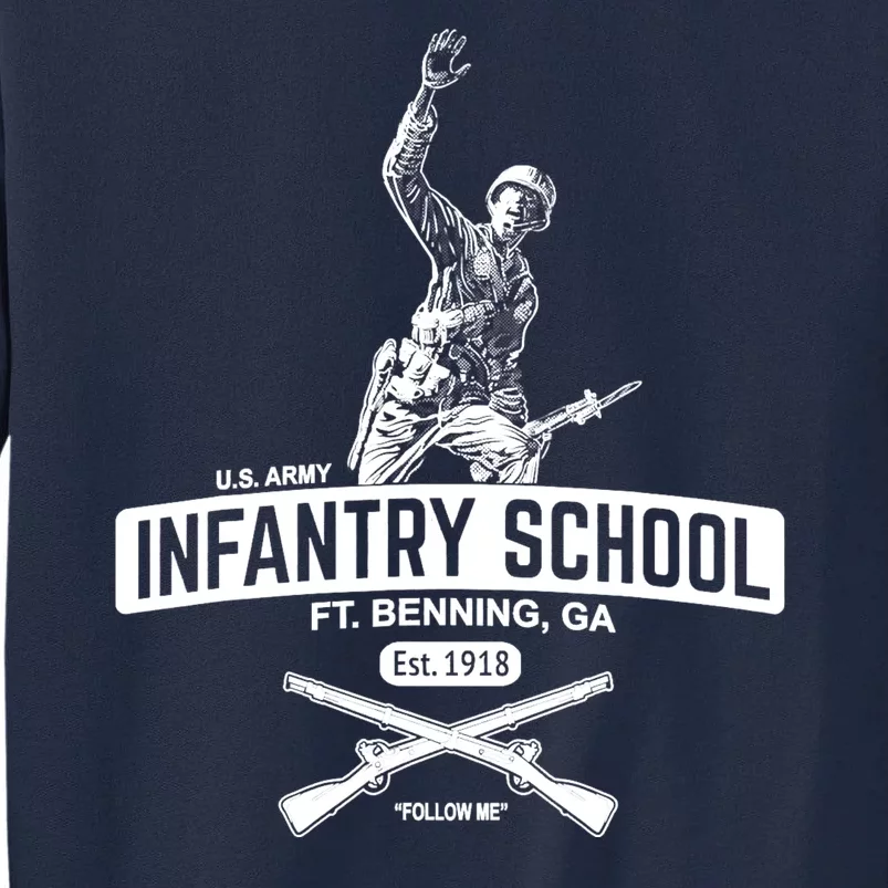 U.S Army Infantry School Fort Benning Ga Est 1918 Tall Sweatshirt