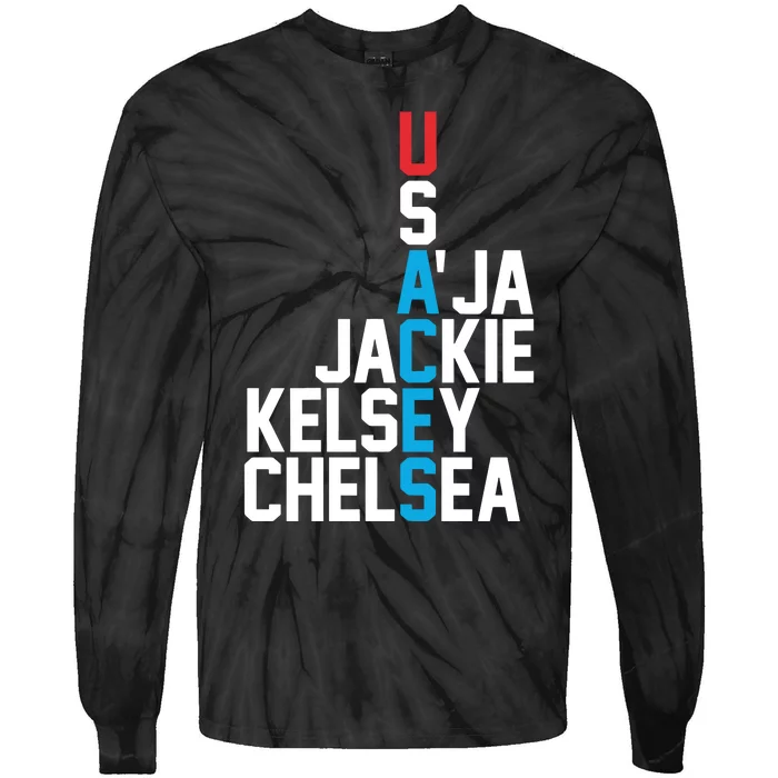 Usaces Aja Jackie Kelsey C..H.E.L.S.E.A Tie-Dye Long Sleeve Shirt