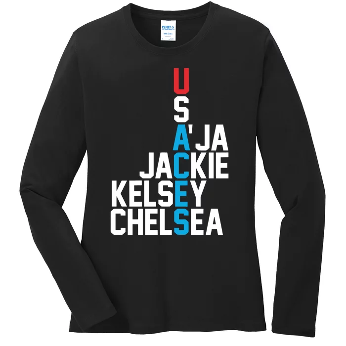 Usaces Aja Jackie Kelsey C..H.E.L.S.E.A Ladies Long Sleeve Shirt