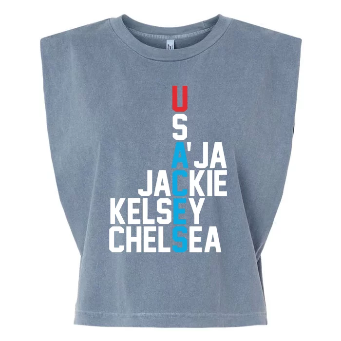 Usaces Aja Jackie Kelsey C..H.E.L.S.E.A Garment-Dyed Women's Muscle Tee