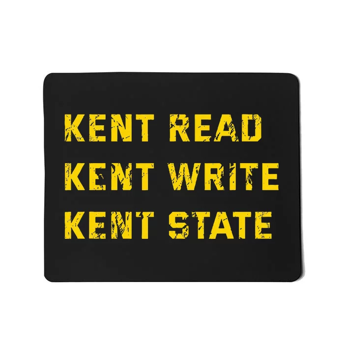 University Apparel Kent Read Kent Write Kent State Mousepad