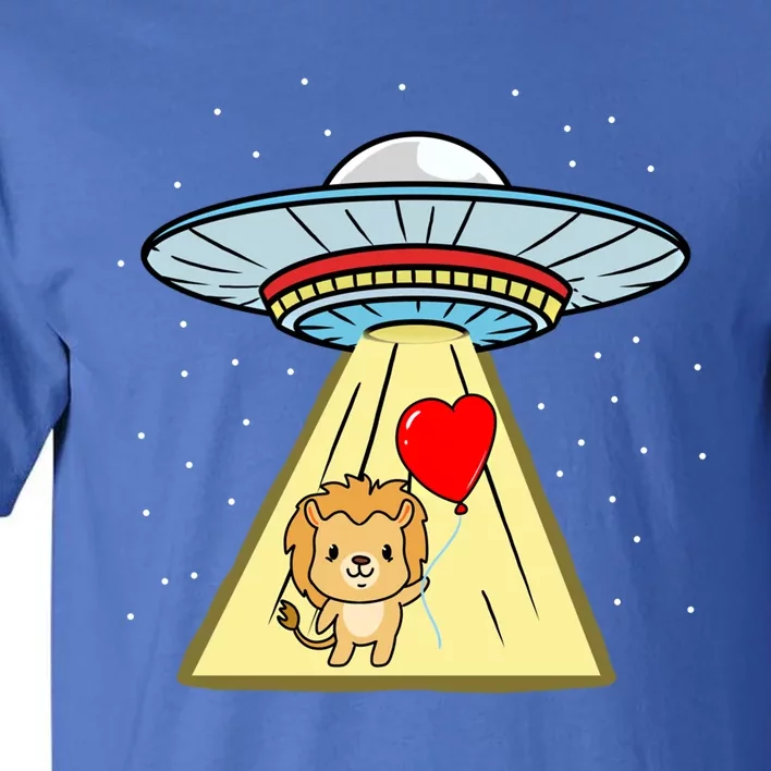 Ufo Abduction Lion Valentines Day Gift Tall T-Shirt