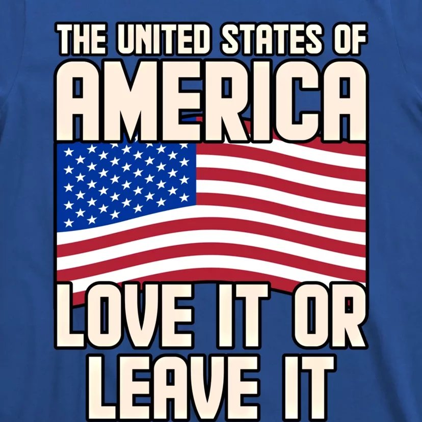 Usa America Love It Or Leave It Memorial Day Veteran Graphic Cool Gift T-Shirt