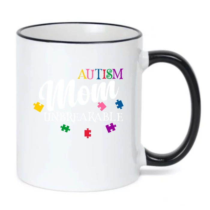 Unbreakable Autism Mom Gift Black Color Changing Mug