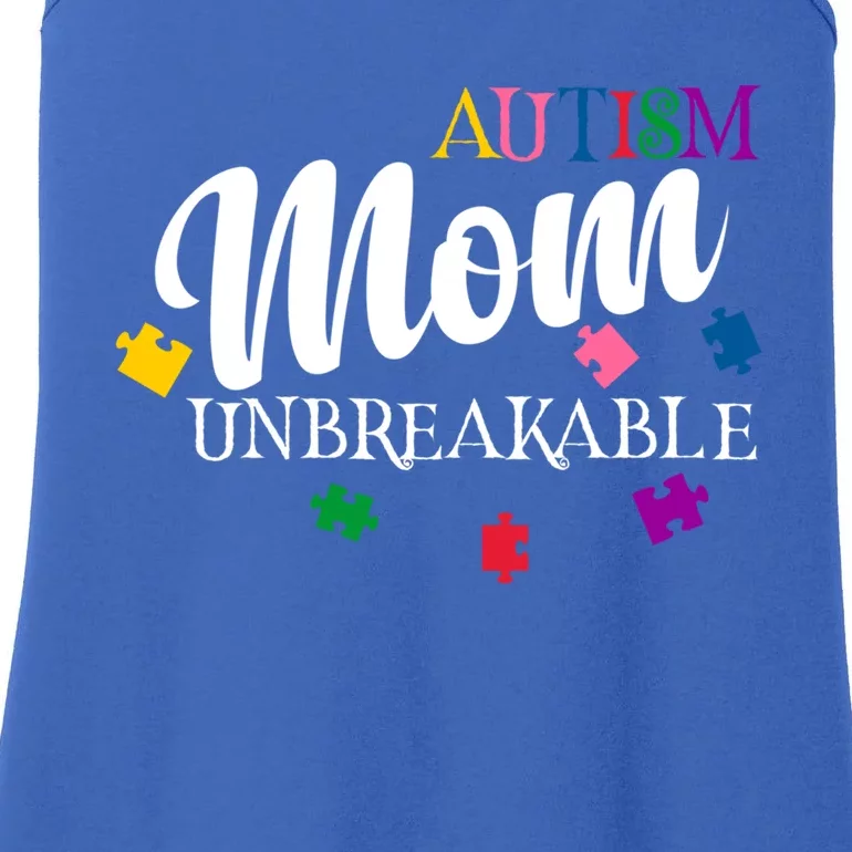 Unbreakable Autism Mom Gift Ladies Essential Tank