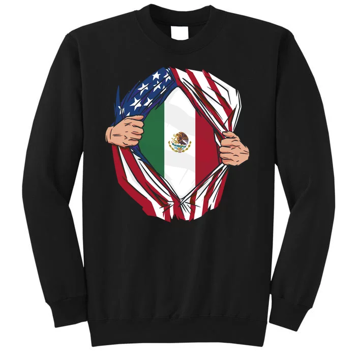 USA And Mexico Flag Sweatshirt