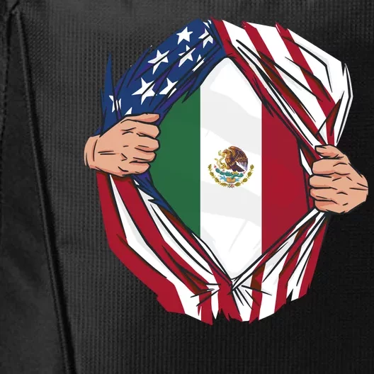 USA And Mexico Flag City Backpack