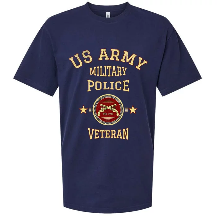 U.S A.R.M.Y Military Police Veteran Police Officer Retirement Sueded Cloud Jersey T-Shirt